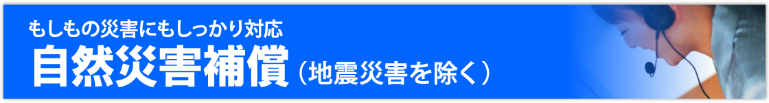 自然災害補償(地震災害を除く)